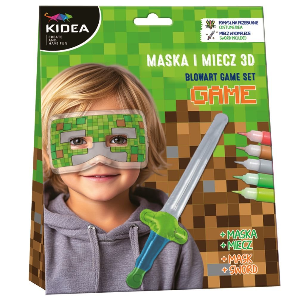 Conjunto de Máscara 3D y Espada Grande Kidea Imagen principal del producto
