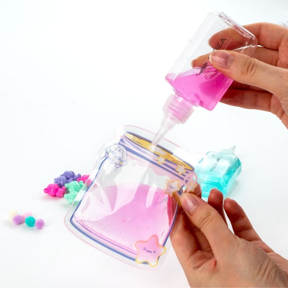 Set llavero con slime y toppings Kidea