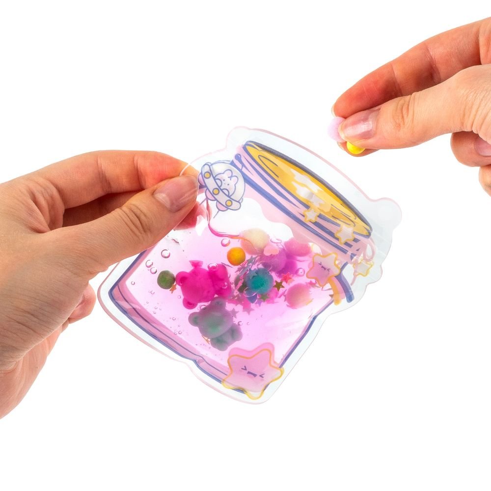 Set llavero con slime y toppings Kidea
