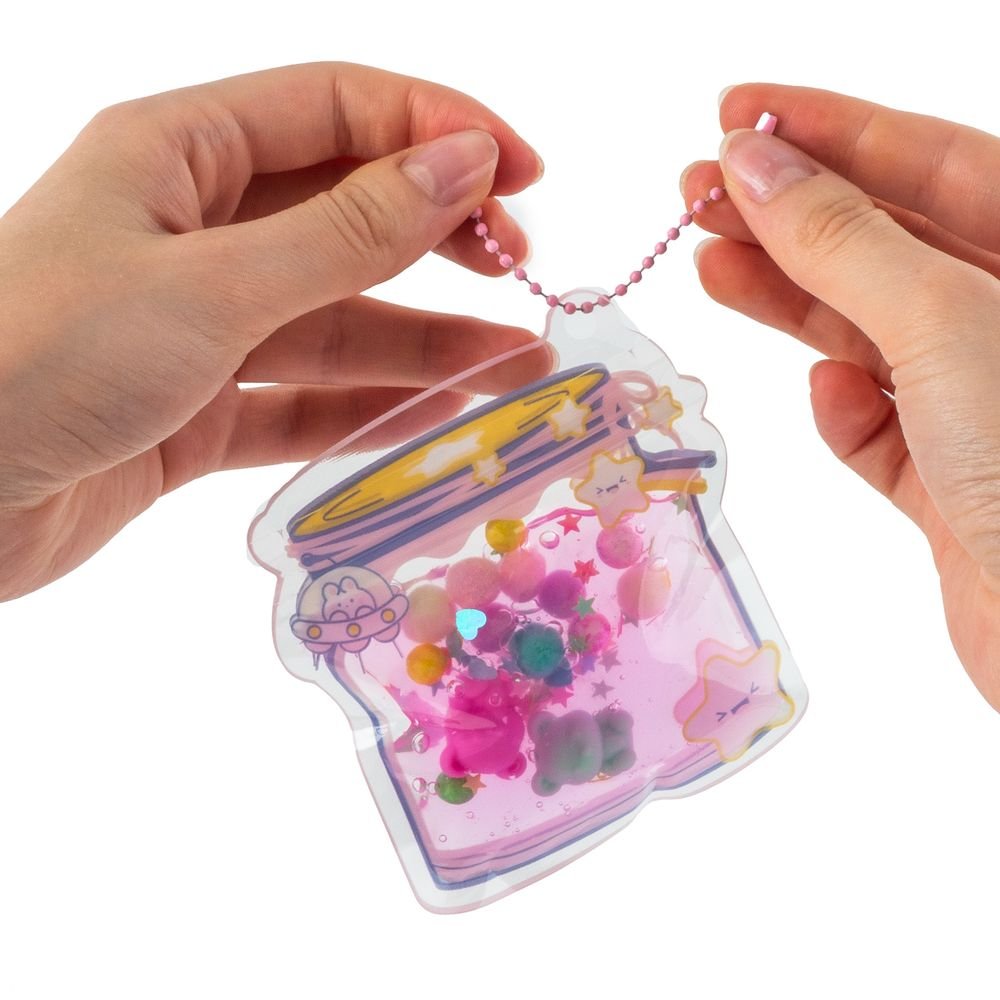 Set llavero con slime y toppings Kidea