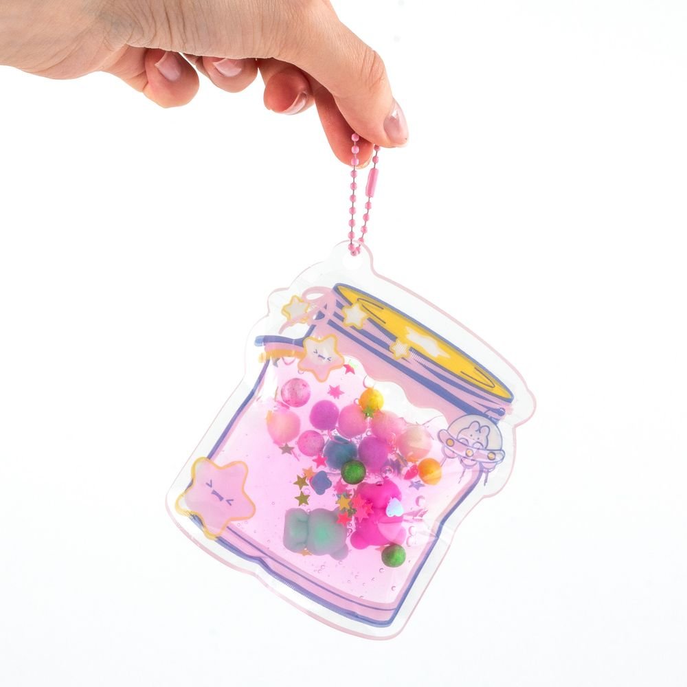 Set llavero con slime y toppings Kidea