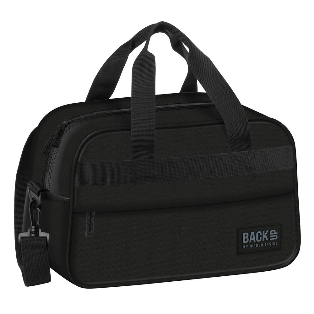 Bolso Deporte Fin de Semana con Asas y Bandolera Negro DERFORM