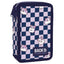 Plumier doble con relleno Cuadros Hamster Derform