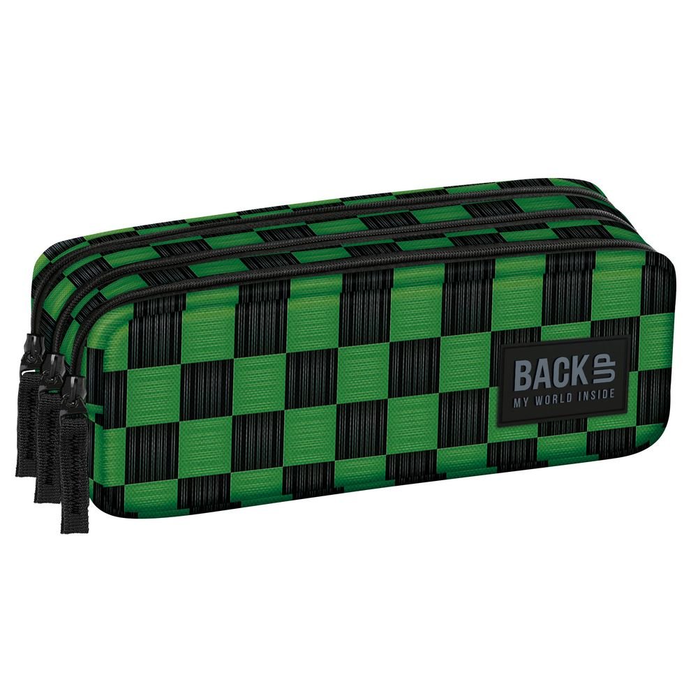 Portatodo Rectangular Triple Cuadros Verde Negro Derform Imagen principal del producto