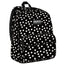 Mochila escolar negra con topos blancos DERFORM