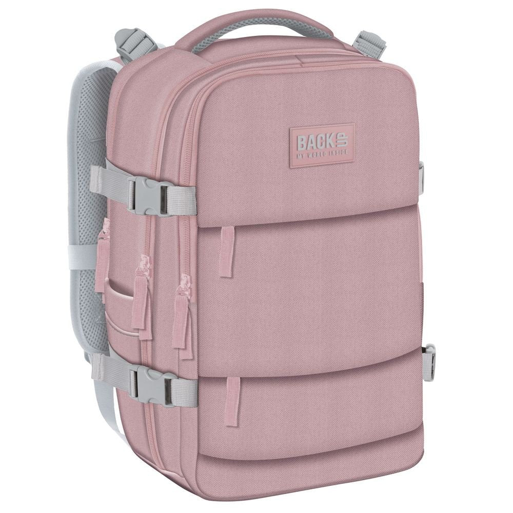 Mochila cabina viaje 40x30 rosa pastel DERFORM Imagen principal del producto