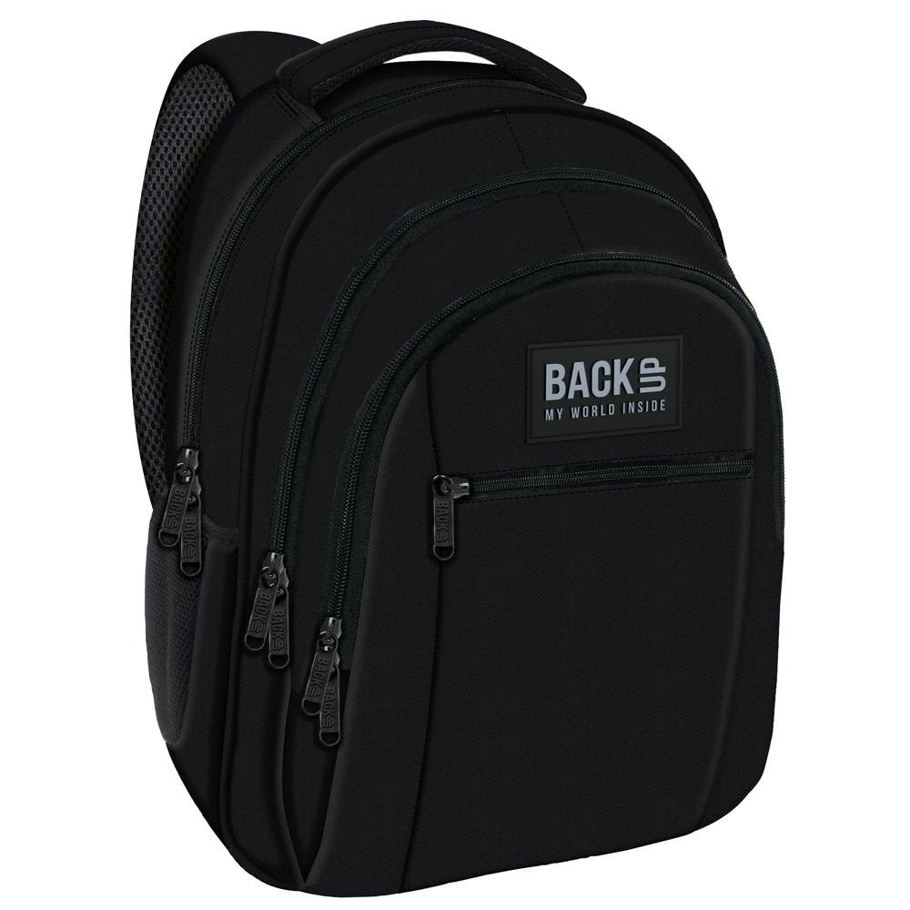 Mochila escolar triple 42x30 negra lisa DERFORM Imagen principal del producto