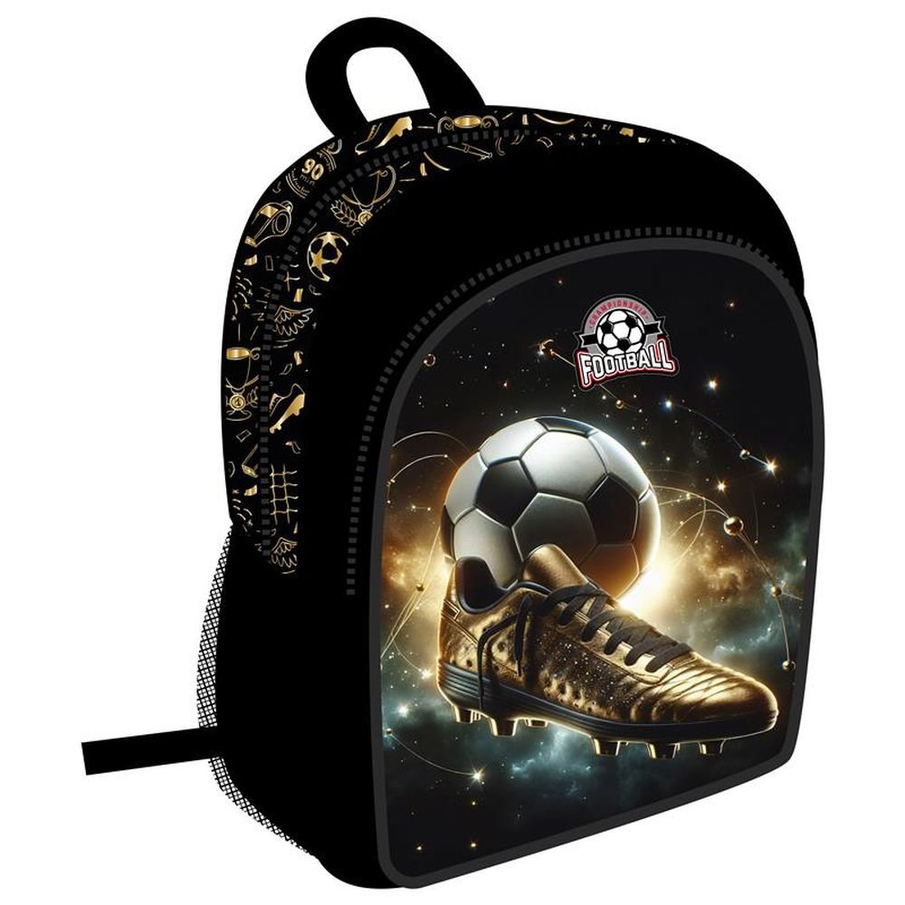 Mochila infantil 29x24 Futbol Dorado DERFORM Imagen principal del producto