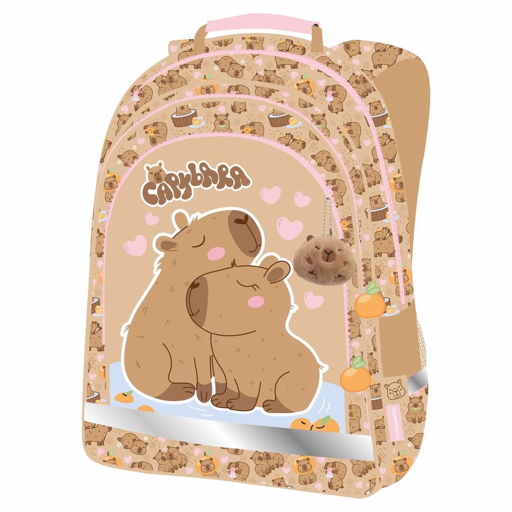 Mochila Juvenil 38x28 Capibara Amorosos DERFORM Imagen principal del producto