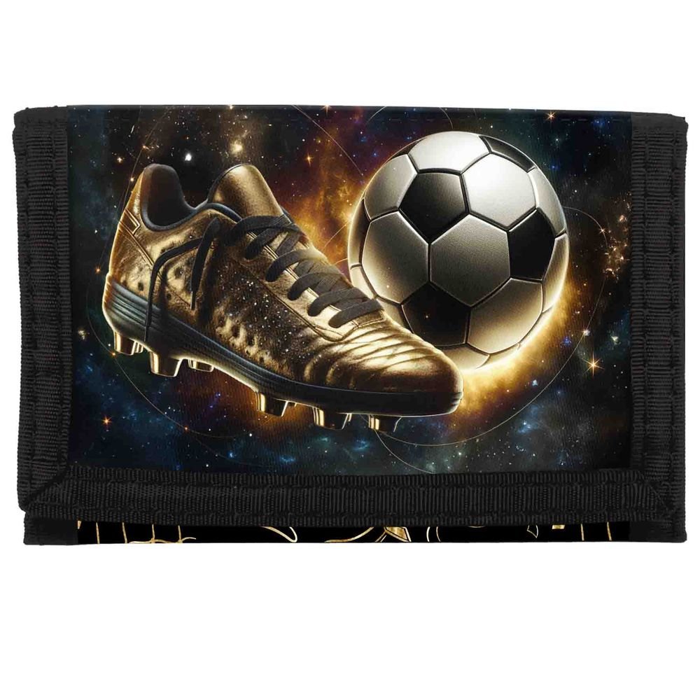 Billetera de Tela con Velcro Futbol Dorado Marca Derform Imagen principal del producto