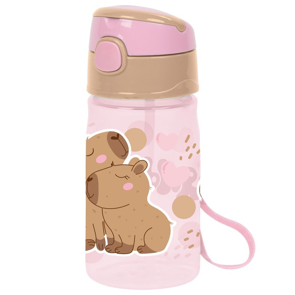 Botella de agua con pajita Capibaras Amorosos - Derform
