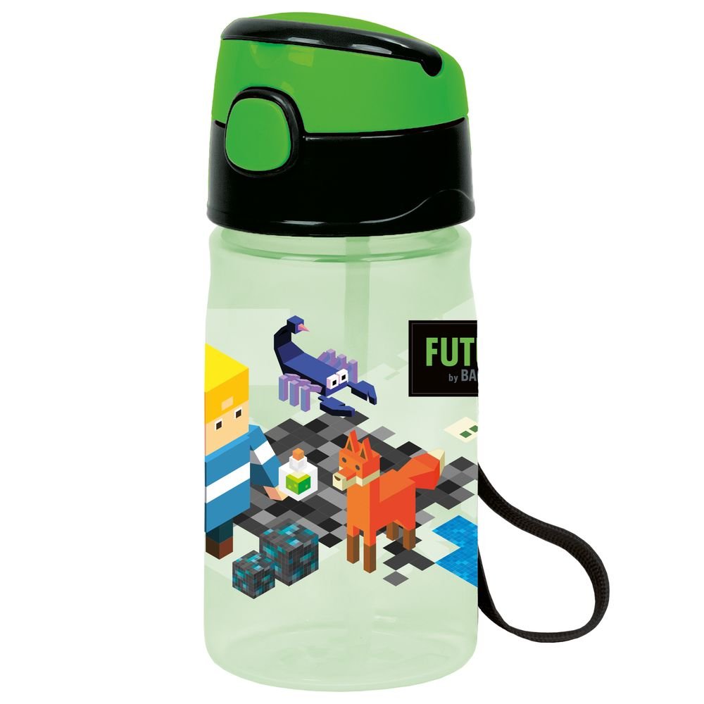 Botella de agua Derform videojuego verde 400 ml