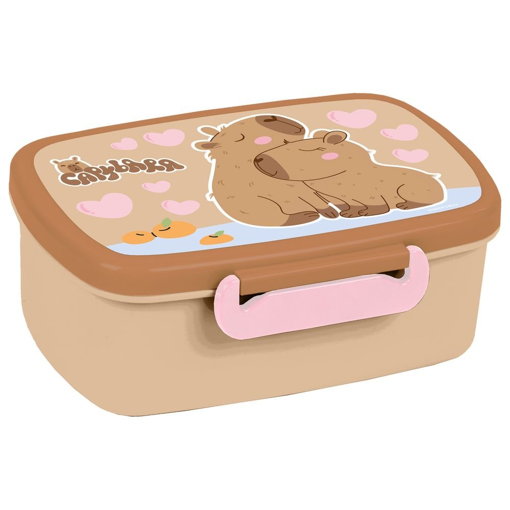 Sandwichera plástica hermética Capibaras Amorosos Derform