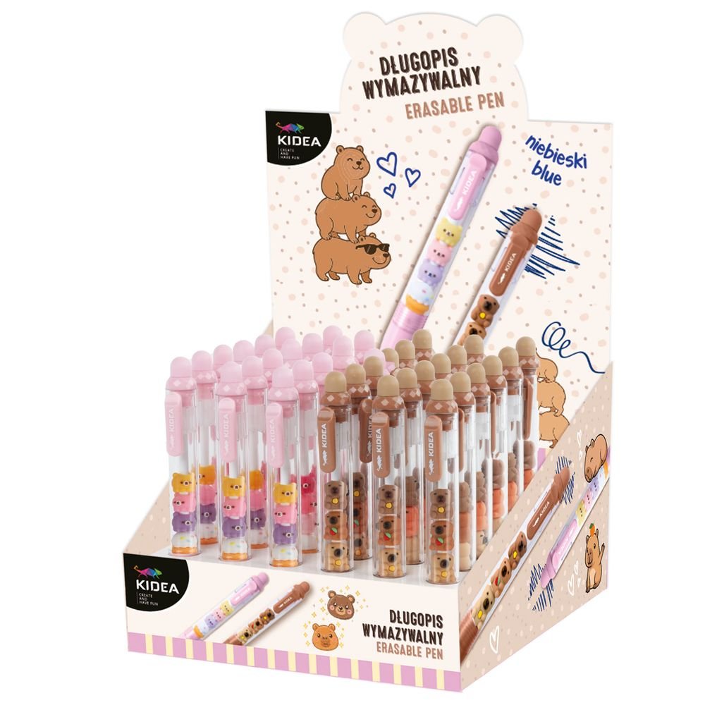 Exp 36 Bolígrafos Borrables Animalitos con Charms KIDEA
