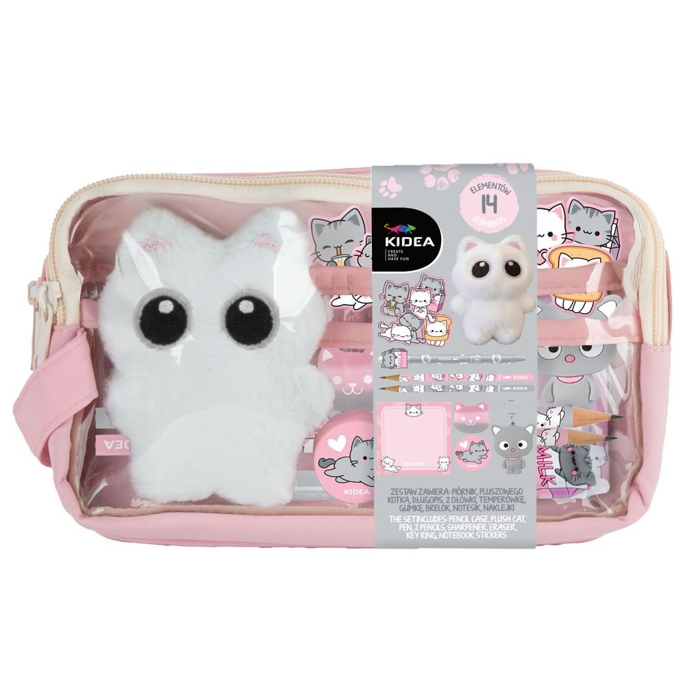 Set Papelería Neceser y Accesorios Gatitos Kidea Imagen principal del producto