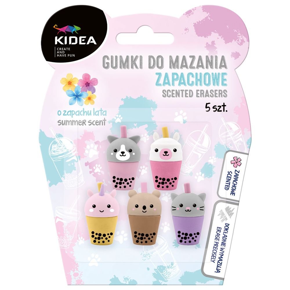Set de 5 Gomas de Borrar Aromaticas Batigatos Kidea