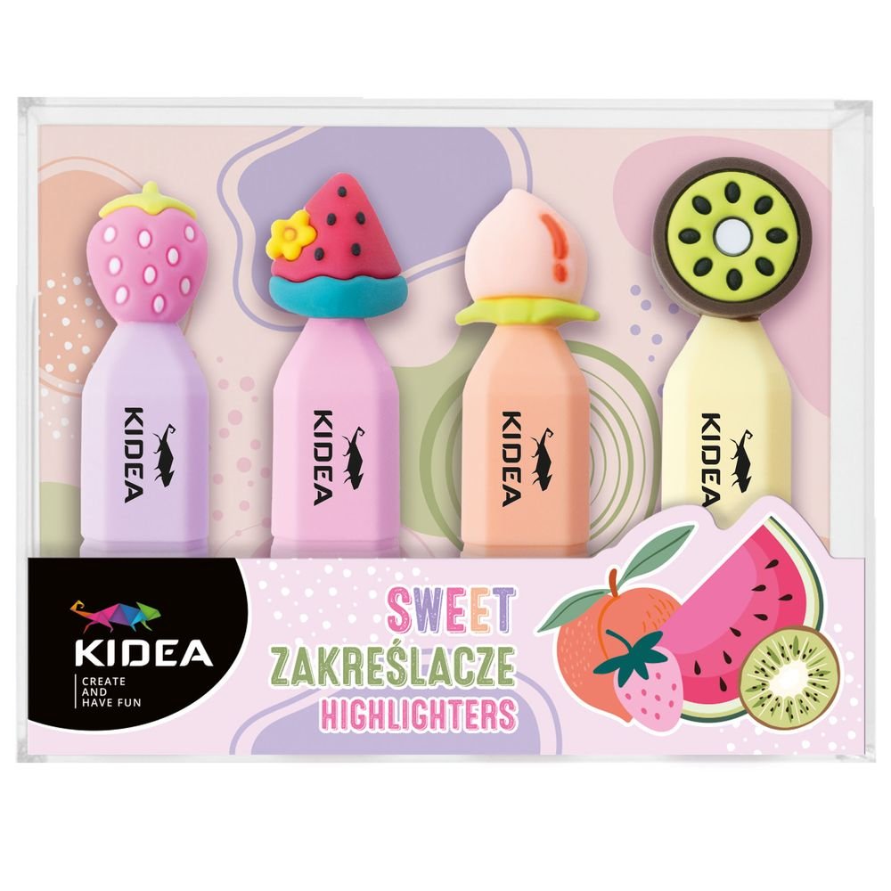 Set 4 Marcadores Mini Topper Frutitas Kidea Imagen principal del producto