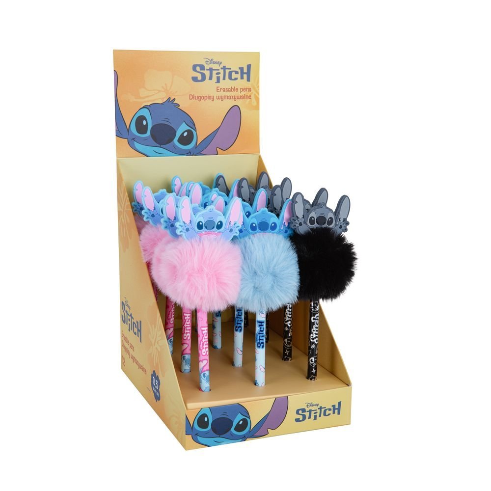 Expositor 12 Bolígrafo Borrable Stitch Pompon Fluffy COOLPACK Imagen principal del producto