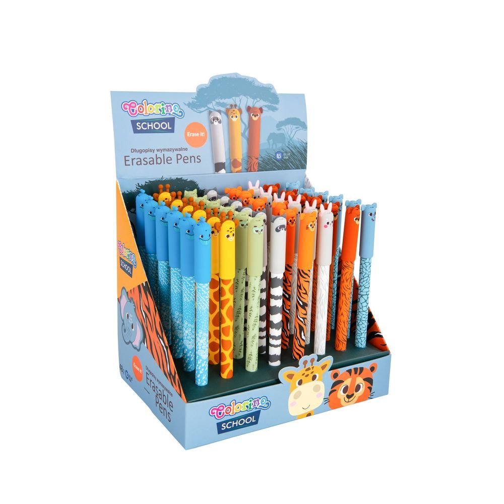 Expositor 48 Bolígrafos Borrables Animals Skin COOLPACK