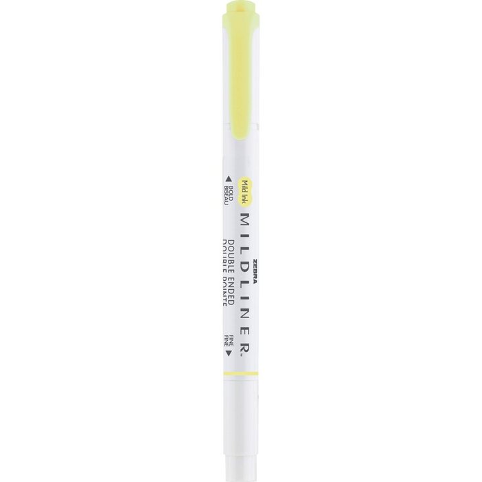Rotulador Zebra Mildliner Doble Punta Gentle Amarillo Paste | Zebra Pen | Pack 10 Unidades Imagen principal del producto