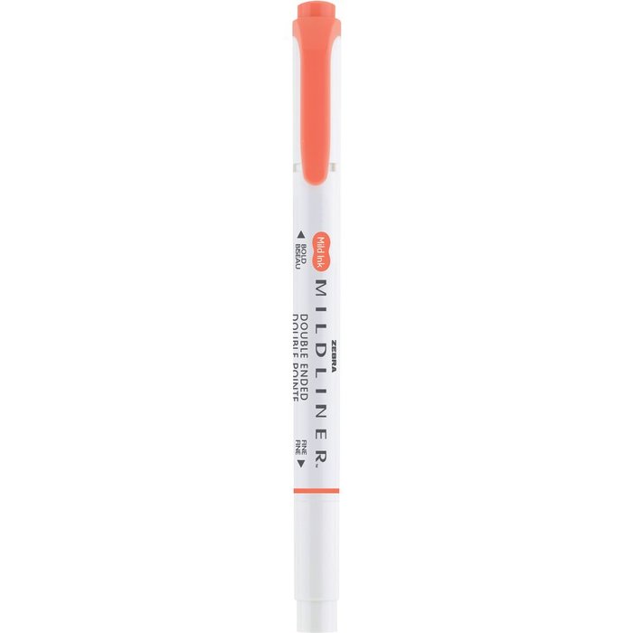Rotulador Zebra Mildliner Doble Punta Warm Bermellon | Zebra Pen | Pack 10 Unidades Imagen principal del producto