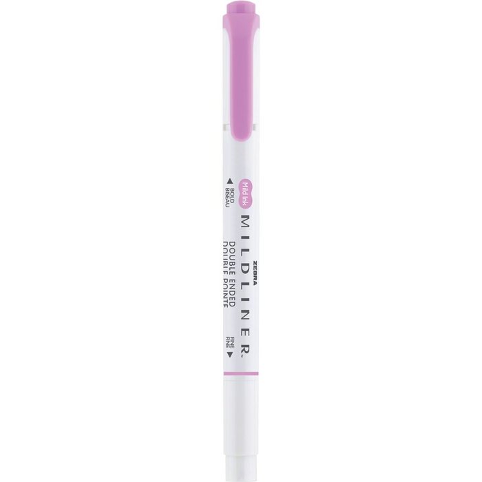 Rotulador Zebra Mildliner Doble Punta Warm Magenta | Zebra Pen | Pack 10 Unidades Imagen principal del producto