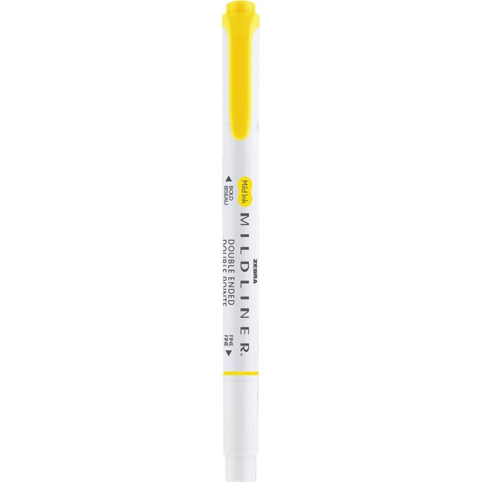 Rotulador Mildliner Doble Punta Friendly Amarillo Limon | Zebra Pen | Pack 10 Unidades Imagen principal del producto