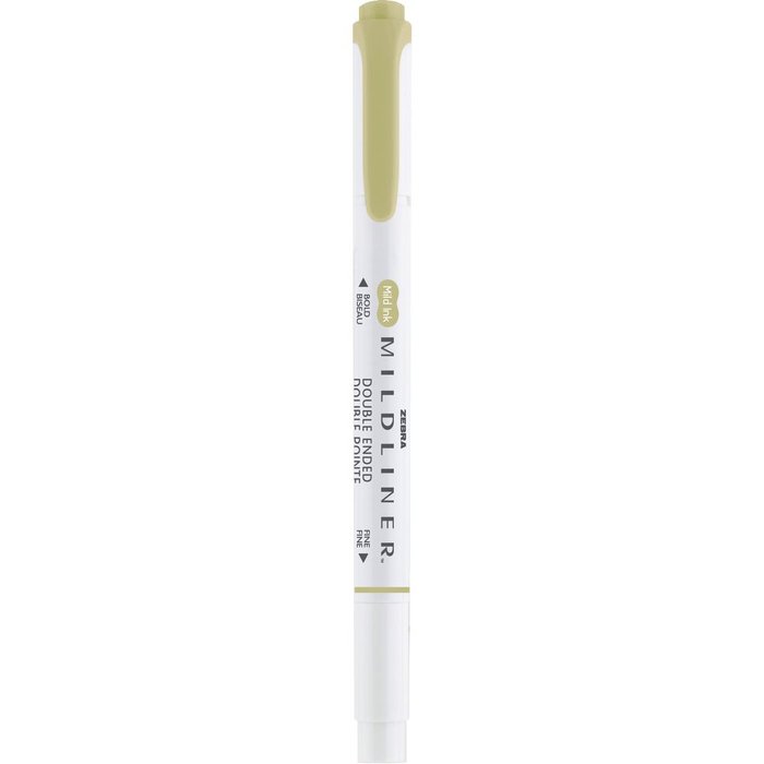 Rotulador Zebra Mildliner Doble Punta Neutral Verde Oliva | Zebra Pen | Pack 10 Unidades Imagen principal del producto