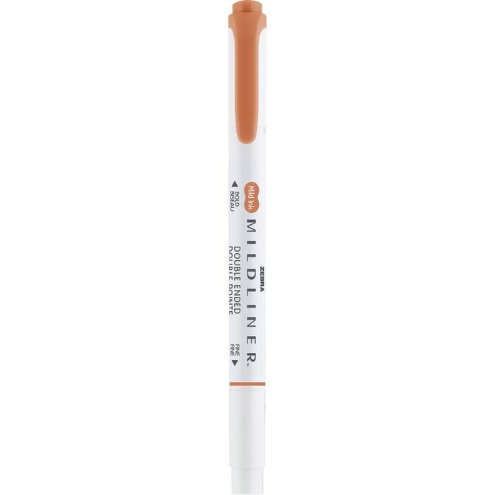 Rotulador Zebra Mildliner Doble Punta Neutral Cobre | Zebra Pen | Pack 10 Unidades
