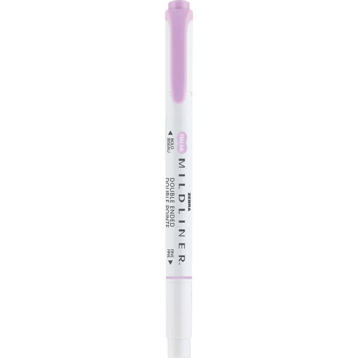 Rotulador Zebra Mildliner Doble Punta Gentle Lila | Zebra Pen | Pack 10 Unidades Imagen principal del producto