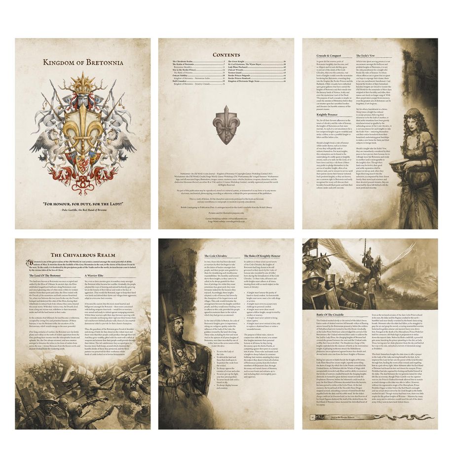 ✅ ARCANE JOURNAL: KINGDOM OF BRETONNIA (INGLÉS)