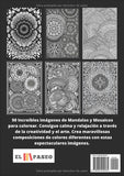 ✅ MANDALAS Y MOSAICOS: Libro de Colorear para Adultos con Patrones y Dibujos de Mandalas y Mosaicos
