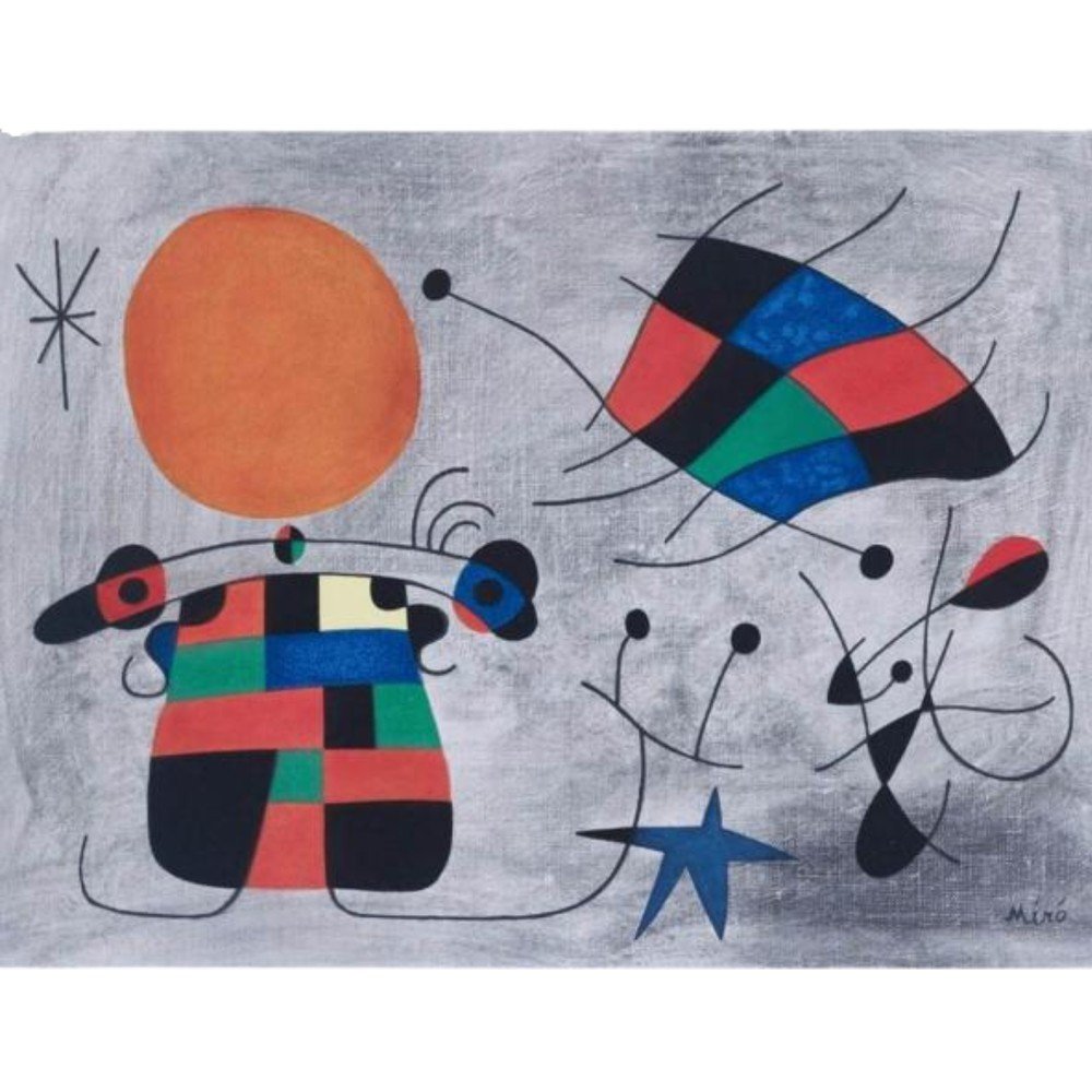 Puzzle Eurographics La Sonrisa de Alas Flameantes Miró 1000