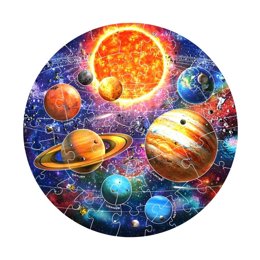 Maletín Rompecabezas Gigante Suelo Espacio Exterior