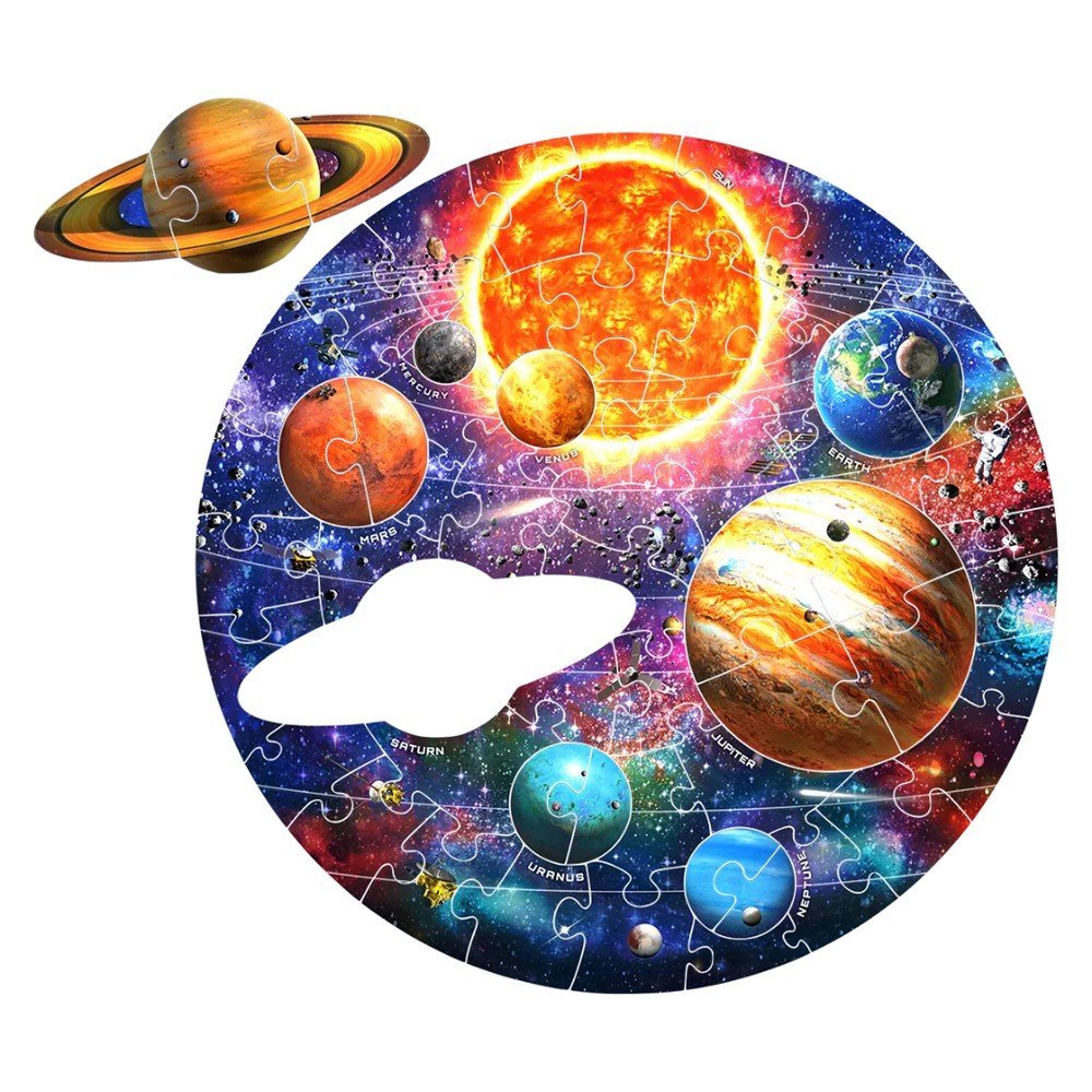 Maletín Rompecabezas Gigante Suelo Espacio Exterior