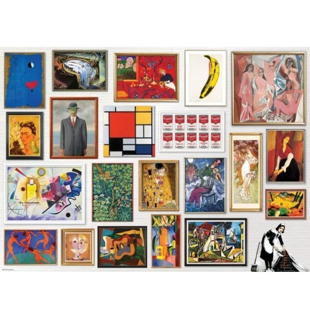 Puzzle Obras Maestras Arte Moderno 1000 piezas