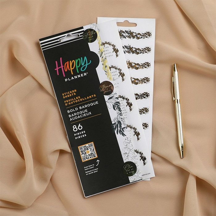 PEGATINAS NOTEBOOK HAPPY PLANNER BOLD BARO 8H | HAPPY PLANNER | 1 UNIDAD | 6738076700060