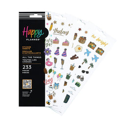 PEGATINAS NOTEBOOK HAPPY PLANNER ICONS 8 HOJAS | HAPPY PLANNER | 1 UNIDAD | 6738076749298
