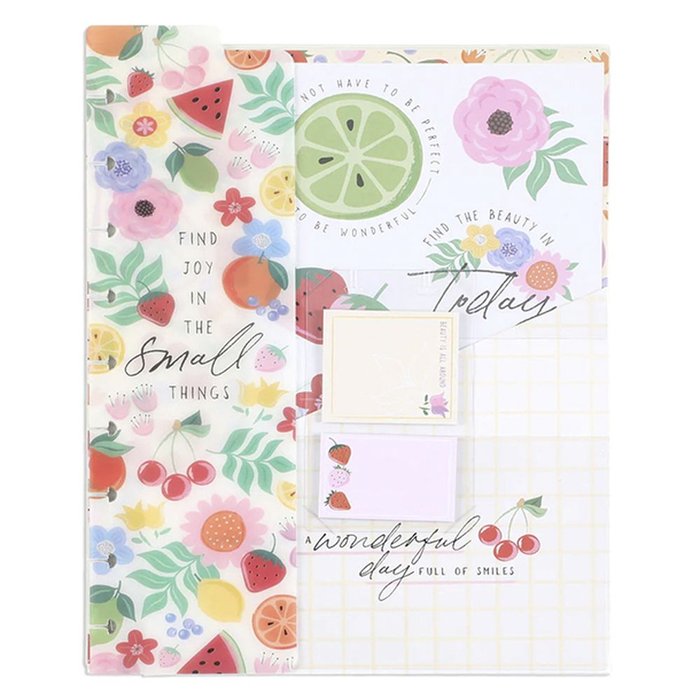 Pack accesorios notebook Happy Planner Fruits 26 unidades
