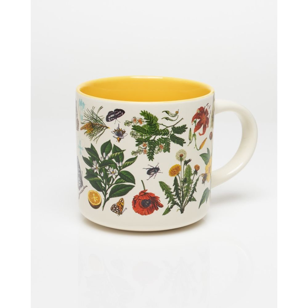 Taza Ceramica Plantas E Insectos 430 ML Imagen principal del producto