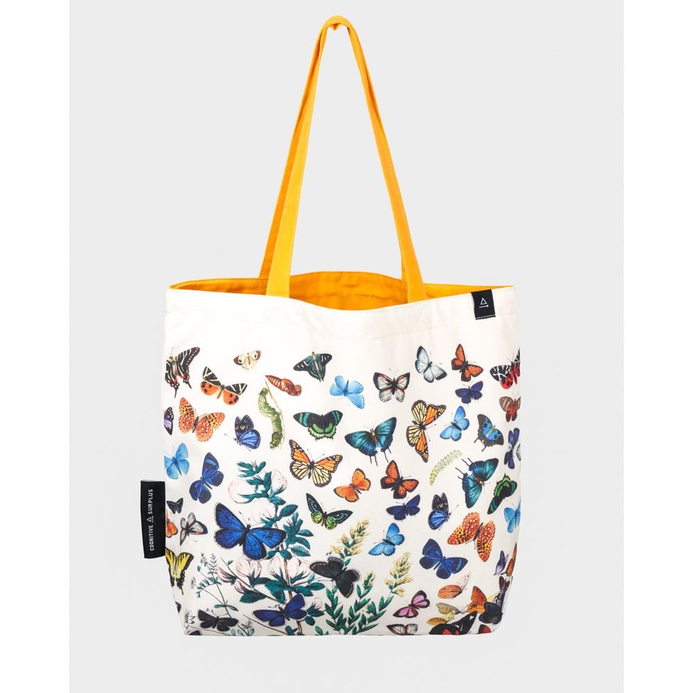 BOLSA TELA DE LA COMPRA MARIPOSAS REVERSIBLE | COGNITIVE CIENCIA | 1 UNIDAD | 6919594928406