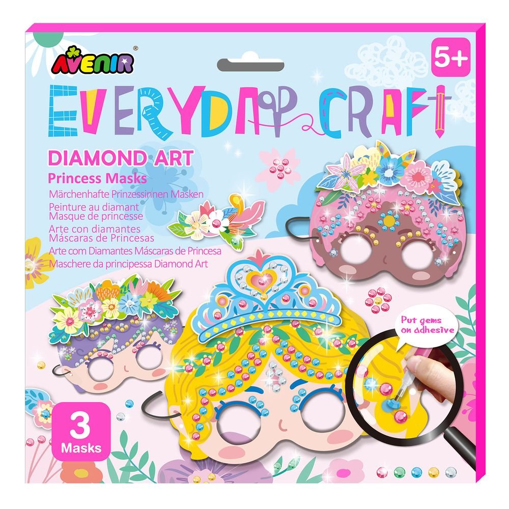 Set arte con diamantes máscaras de princesa Avenir