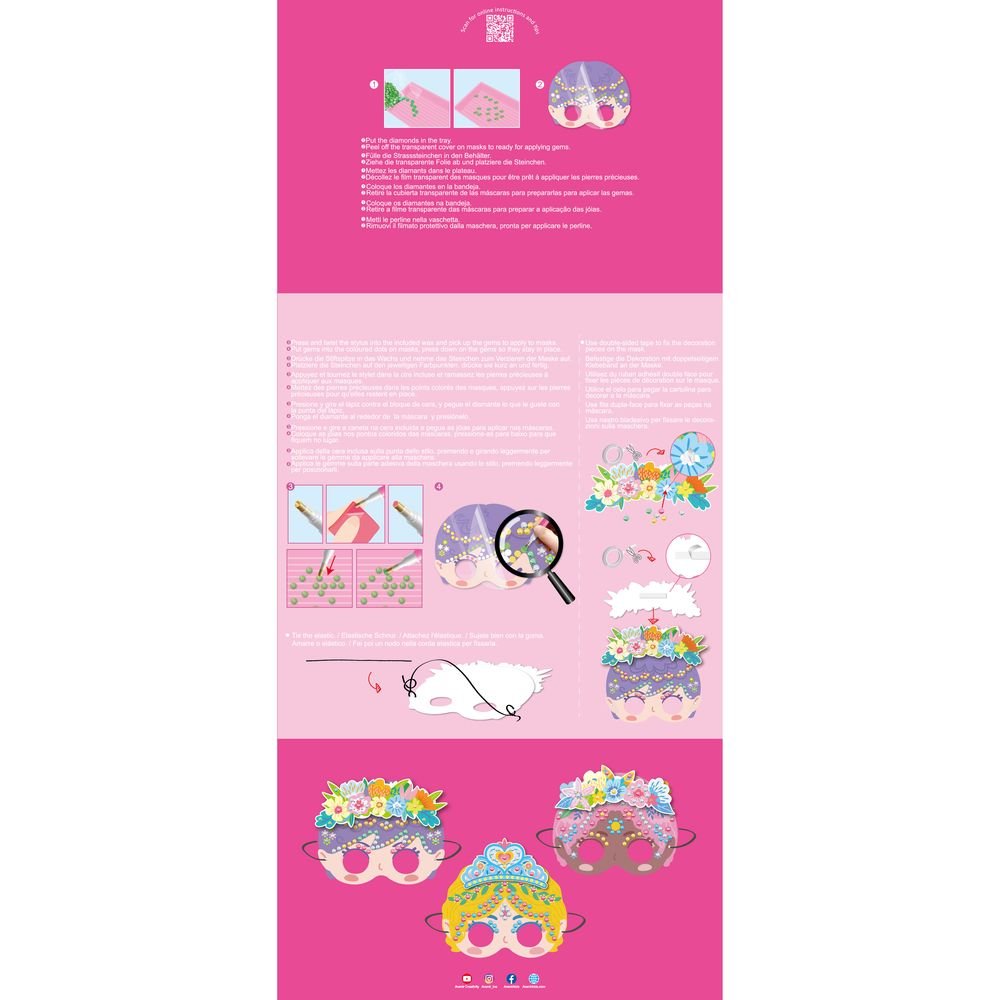 Set arte con diamantes máscaras de princesa Avenir