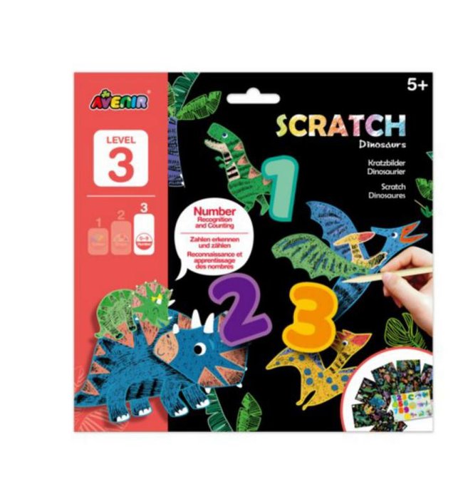 Lámina Scratch Dinosaurios Nivel 3 Avenir