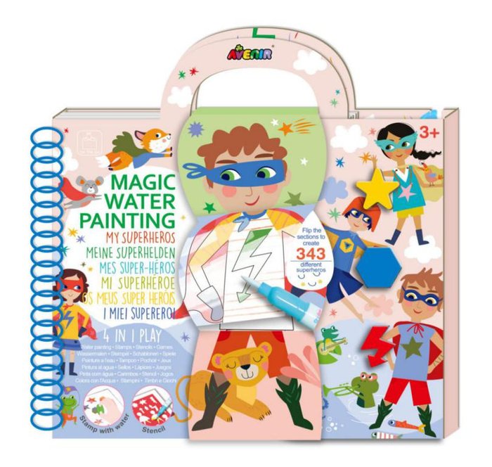 Libro de Dibujo Pintura Agua Superheroes Avenir Imagen principal del producto