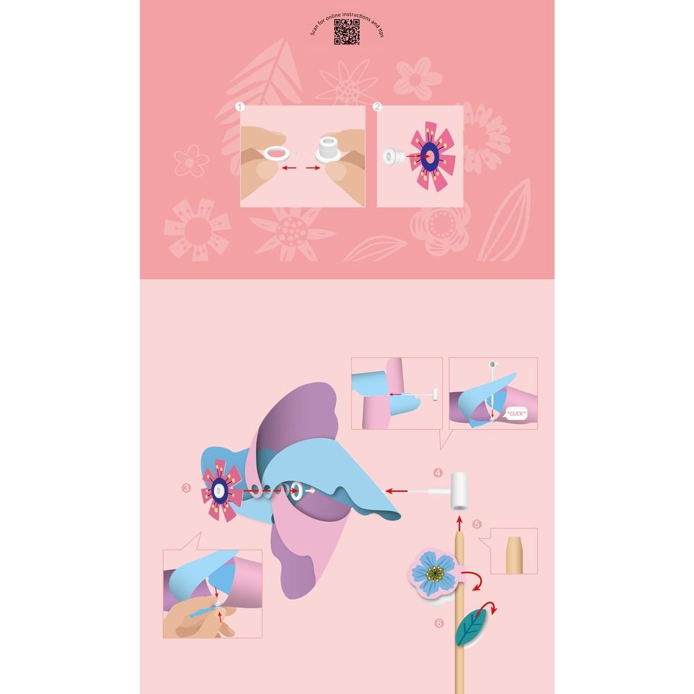 Set Molinillos de Viento Flores - Avenir OTC