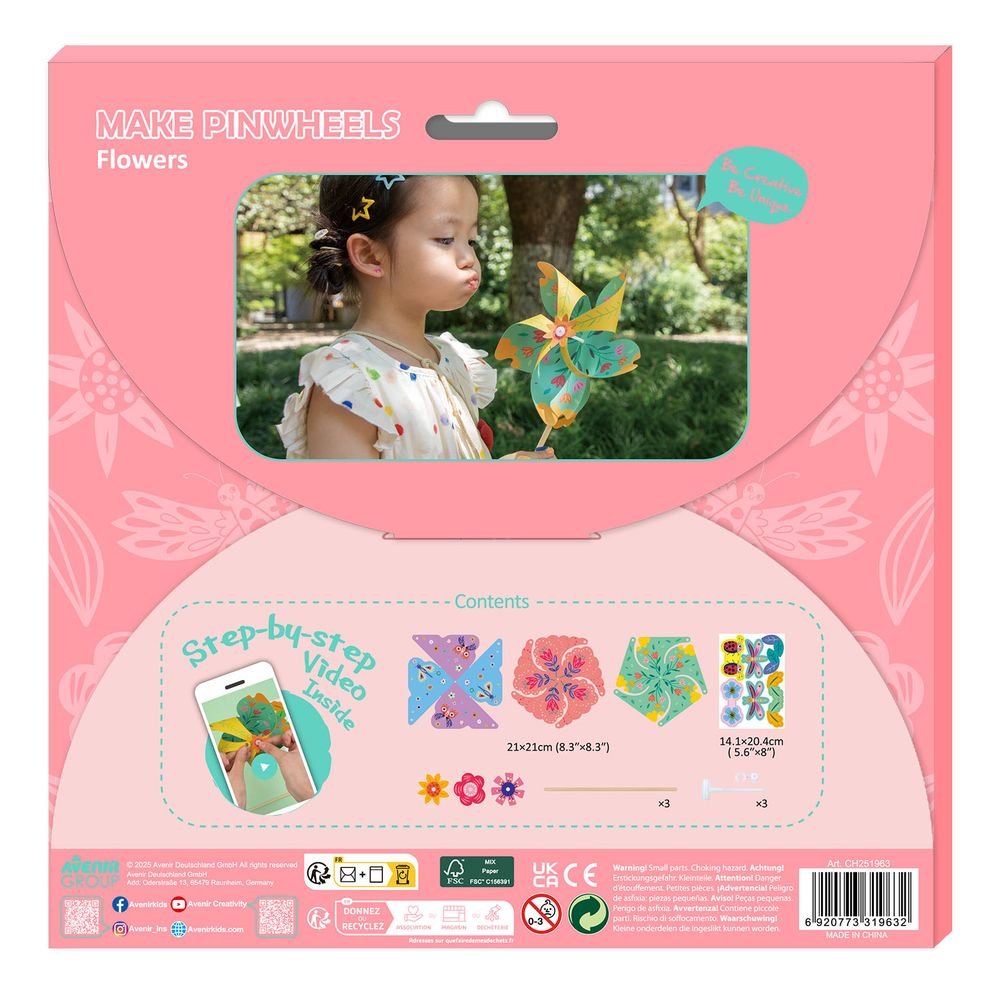 Set Molinillos de Viento Flores - Avenir OTC