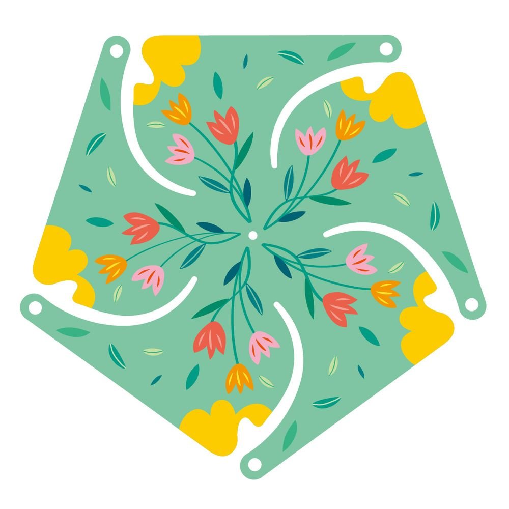 Set Molinillos de Viento Flores - Avenir OTC