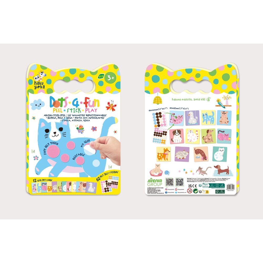 Libro Haku Yoka Peel Stick Play Mascotas - Avenir