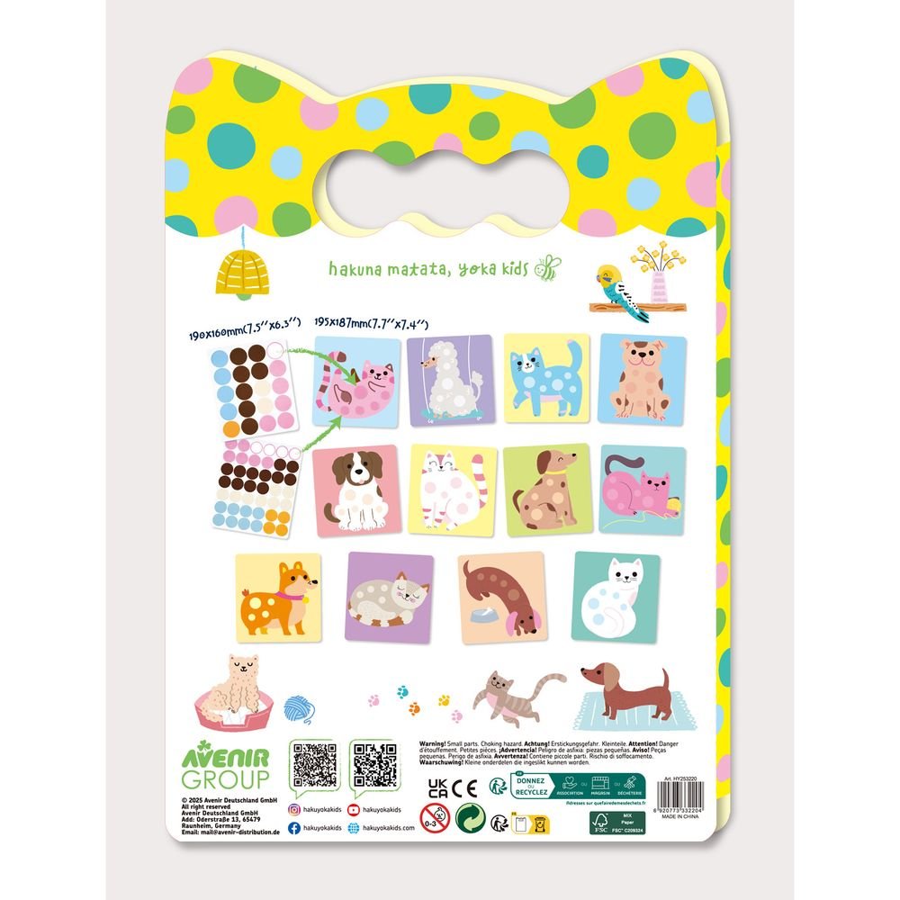Libro Haku Yoka Peel Stick Play Mascotas - Avenir